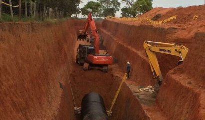 Rib Reinforced Pipe Machine to Colombia